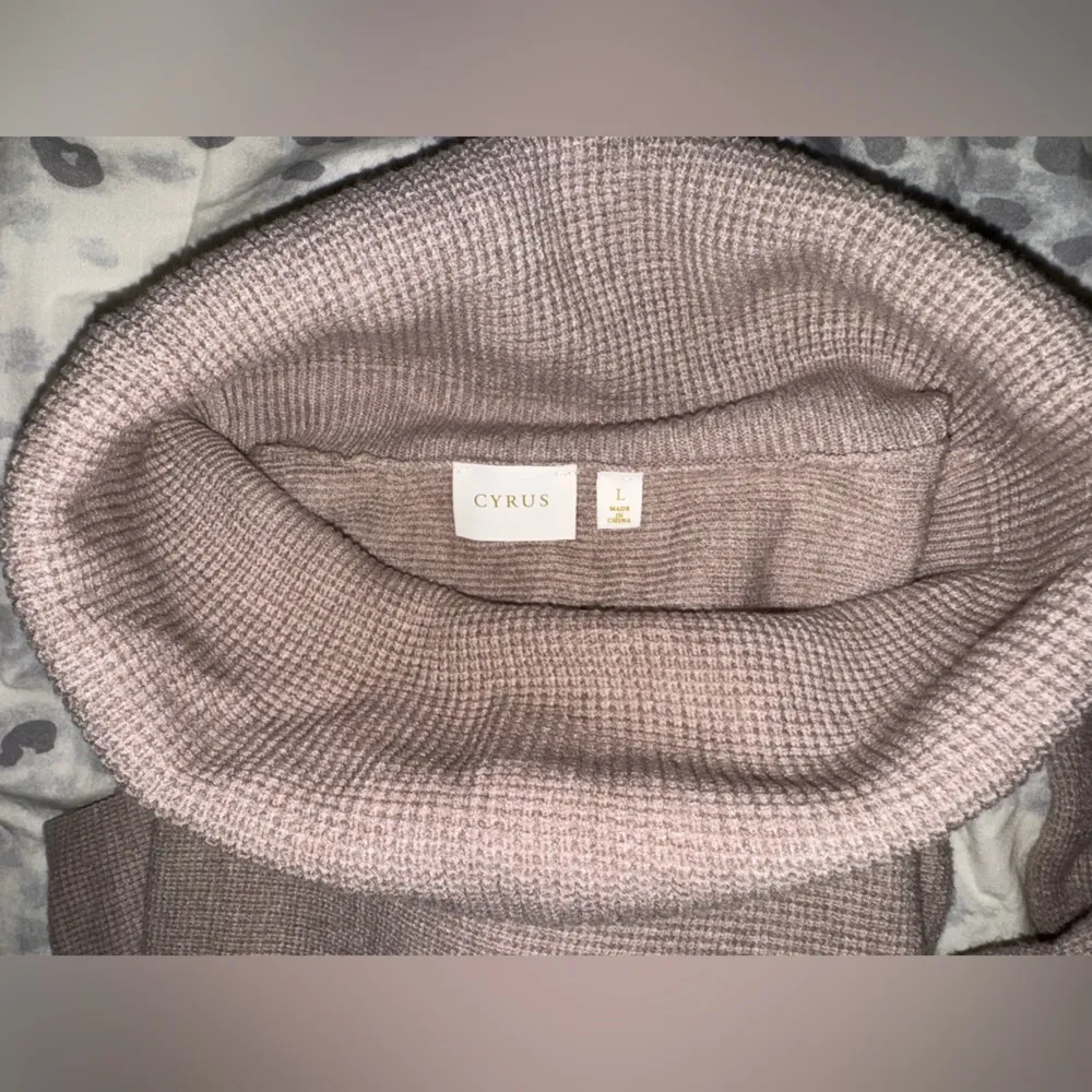 Cyrus Brown Turtleneck Sweater - Image 3