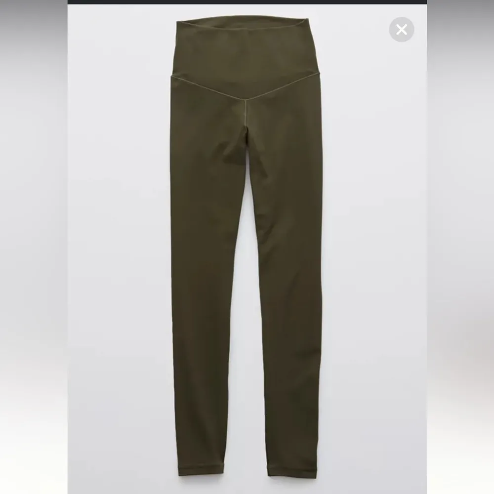 💚Aerie Offline High Waisted Real Me Leggings in Olive Daze Green Size M 💚 - Image 3