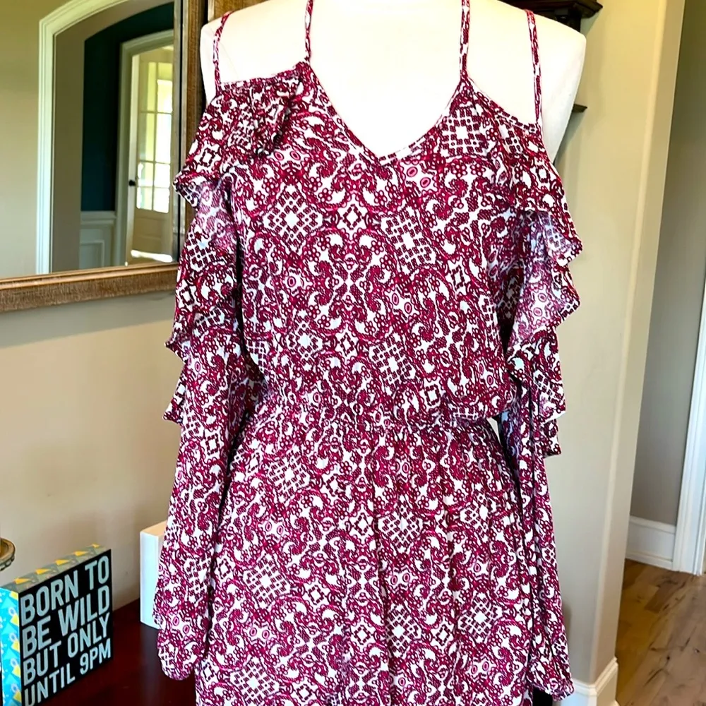 Fuschia Print Jumpsuit - Image 2