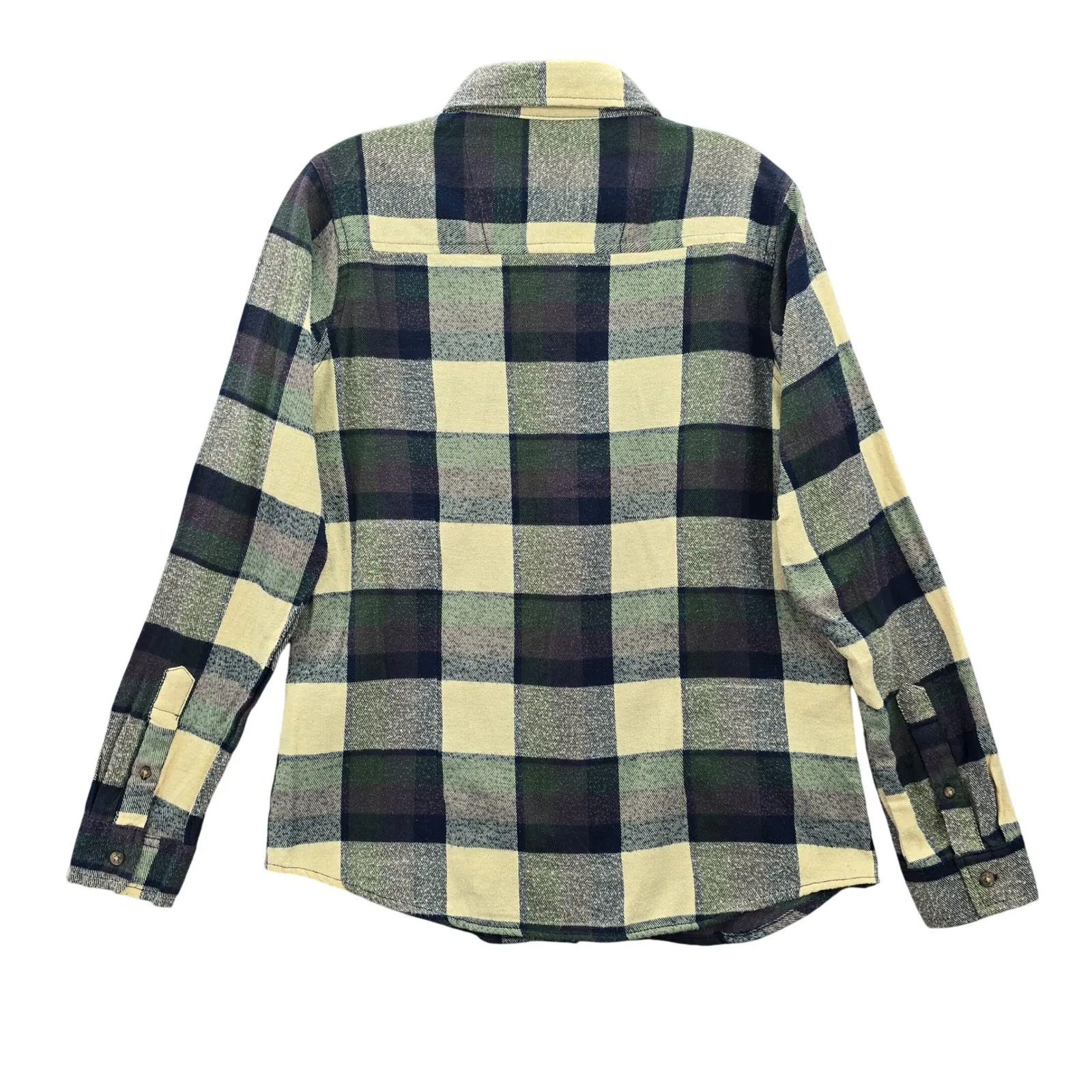 Buffalo Check Y2K Vintage Plaid Button Punk Shirt Elena 90s Grunge Bella Top M Black Size M - Image 2