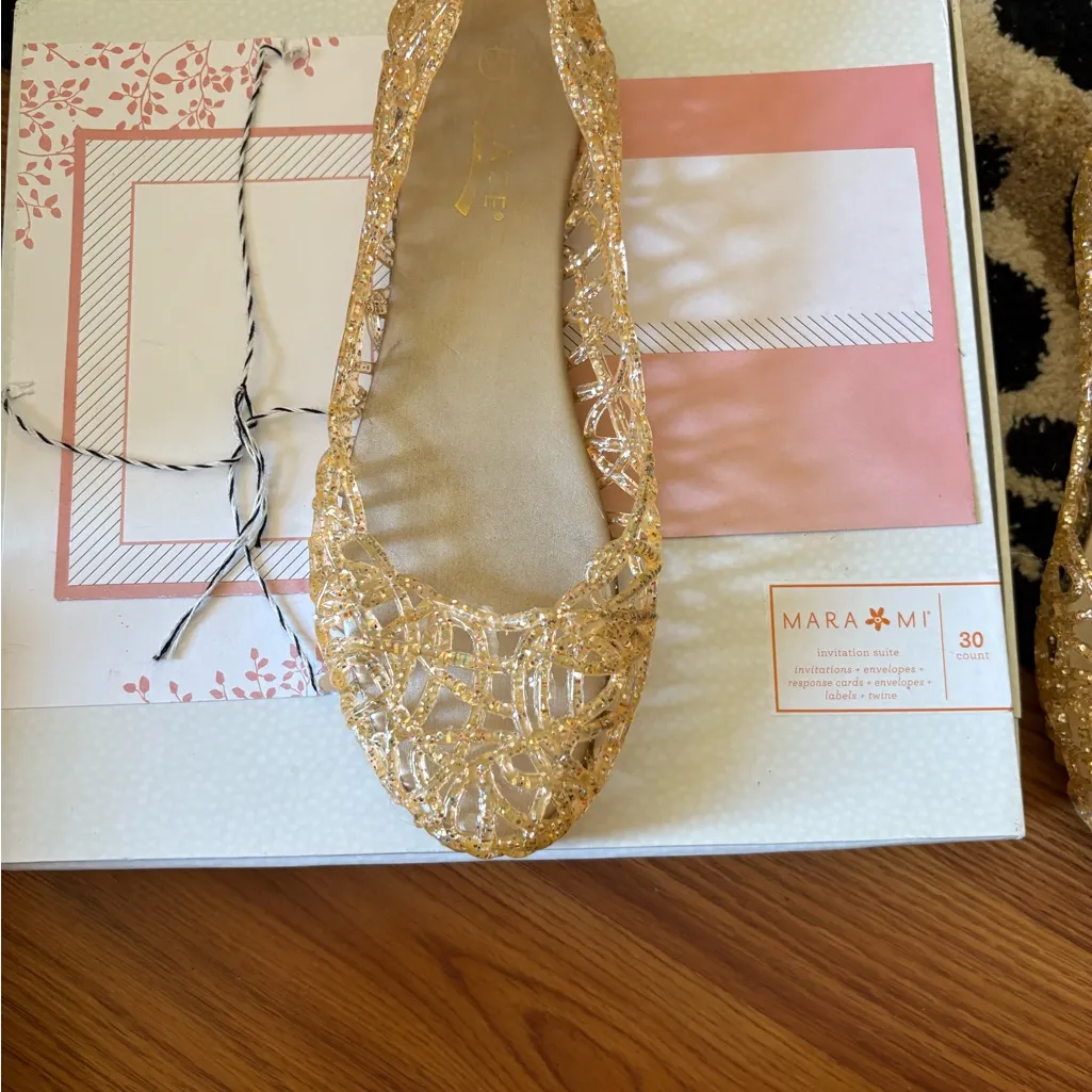 Glaze Gold Women's Flats - Image 4