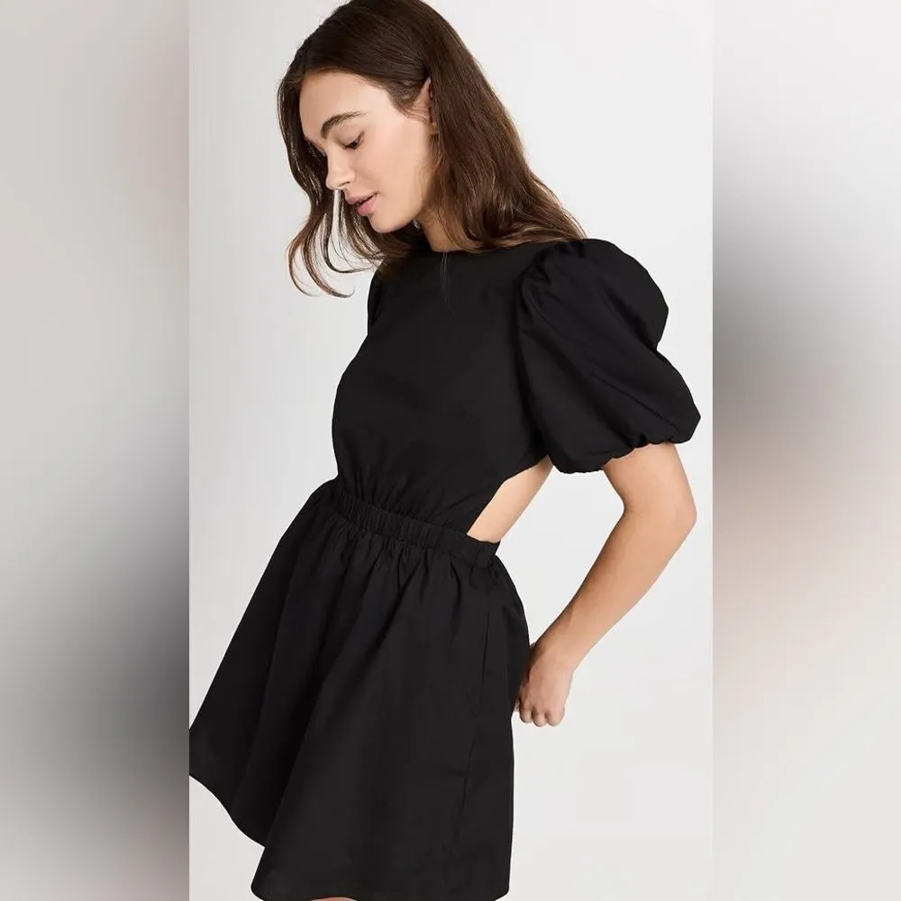 English Factory Little Black‎ Cut-Out Poplin Mini Dress Pockets Size - Image 2
