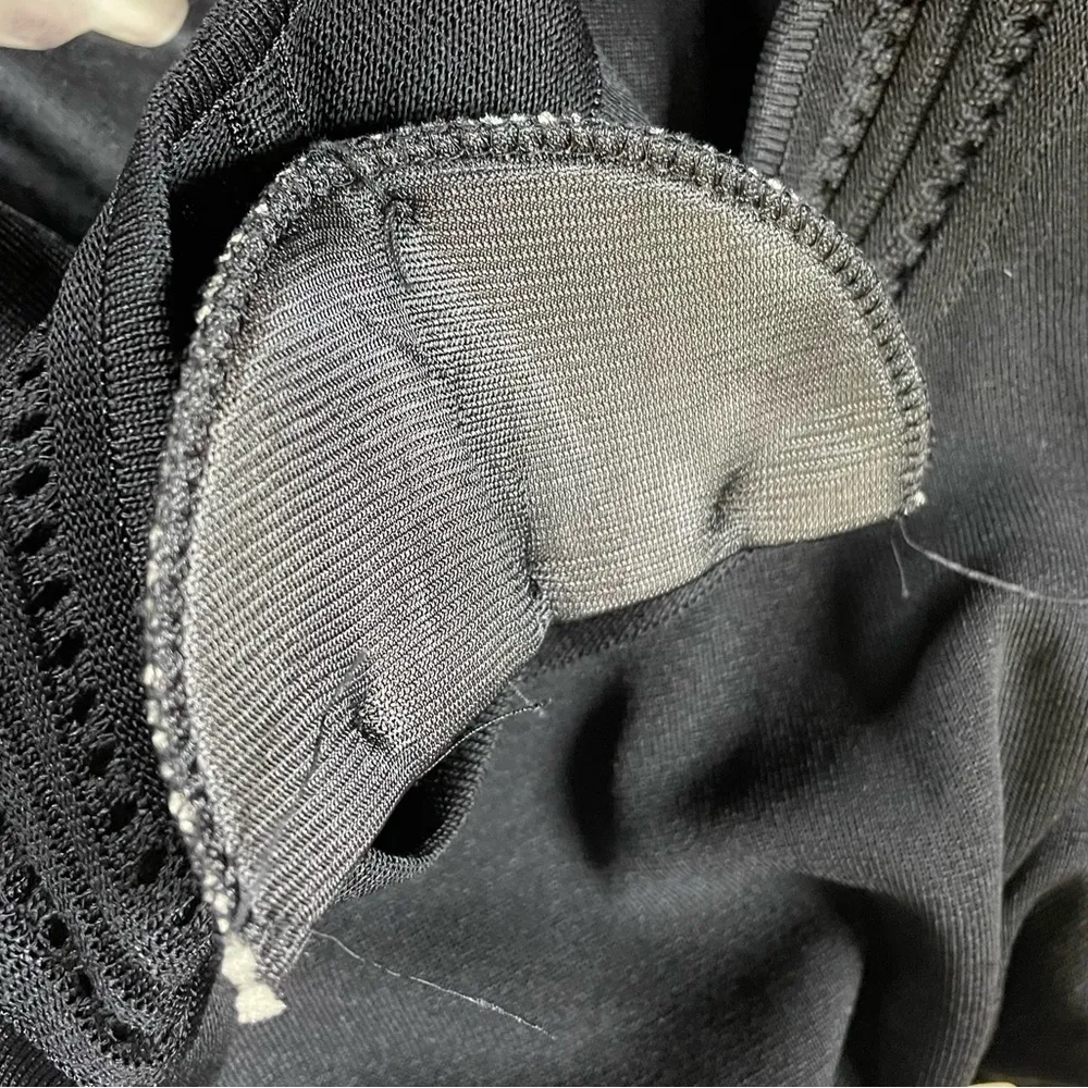 Exclusively Misook Classic Acrylic Knit Bell Sleeve Maxi Dress XS Black Witchy - Image 13