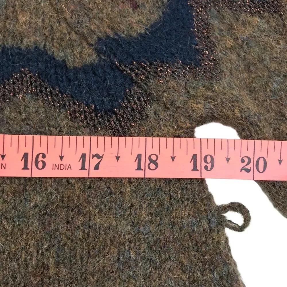 ANTHROPOLOGIE Mohair Wool Blend Sleeping On Snow Sweater-Tunic Women S Boho NWT - Image 7