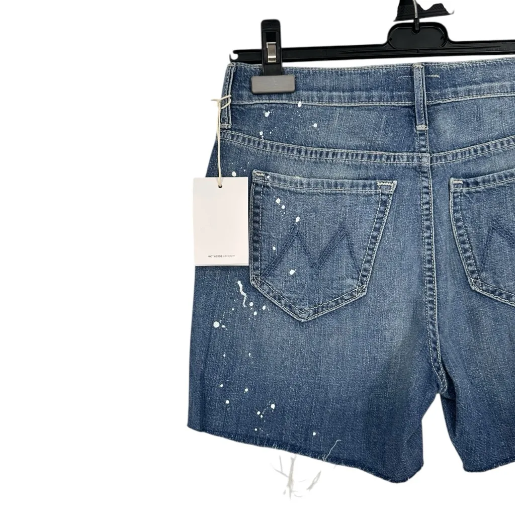 MOTHER The Nomad Fray Short in First Star I See Tonight Wash size 24 Splatter Blue - Image 7