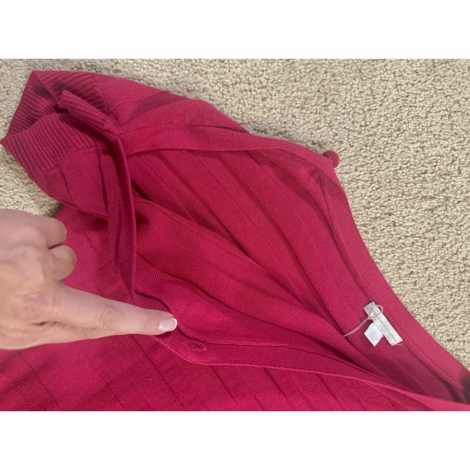 New York & Company Women’s Fuschia Cold - Image 4