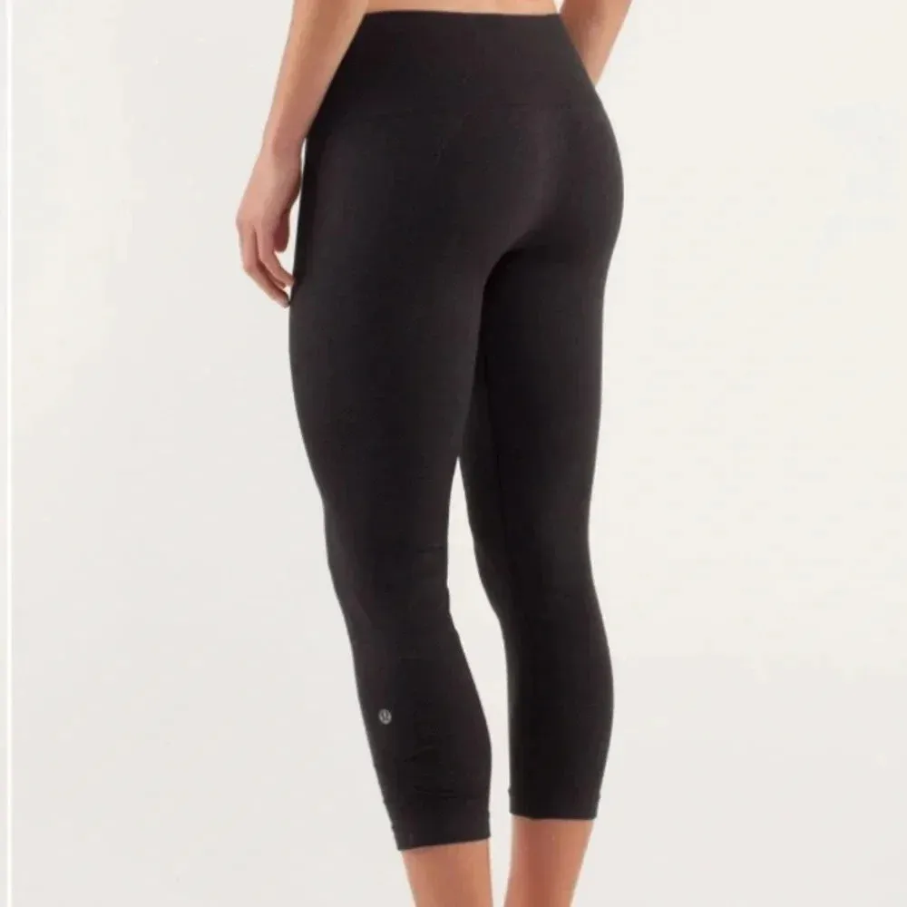 Lululemon  Ebb and Flow Crop II in Deep Coal - Image 3
