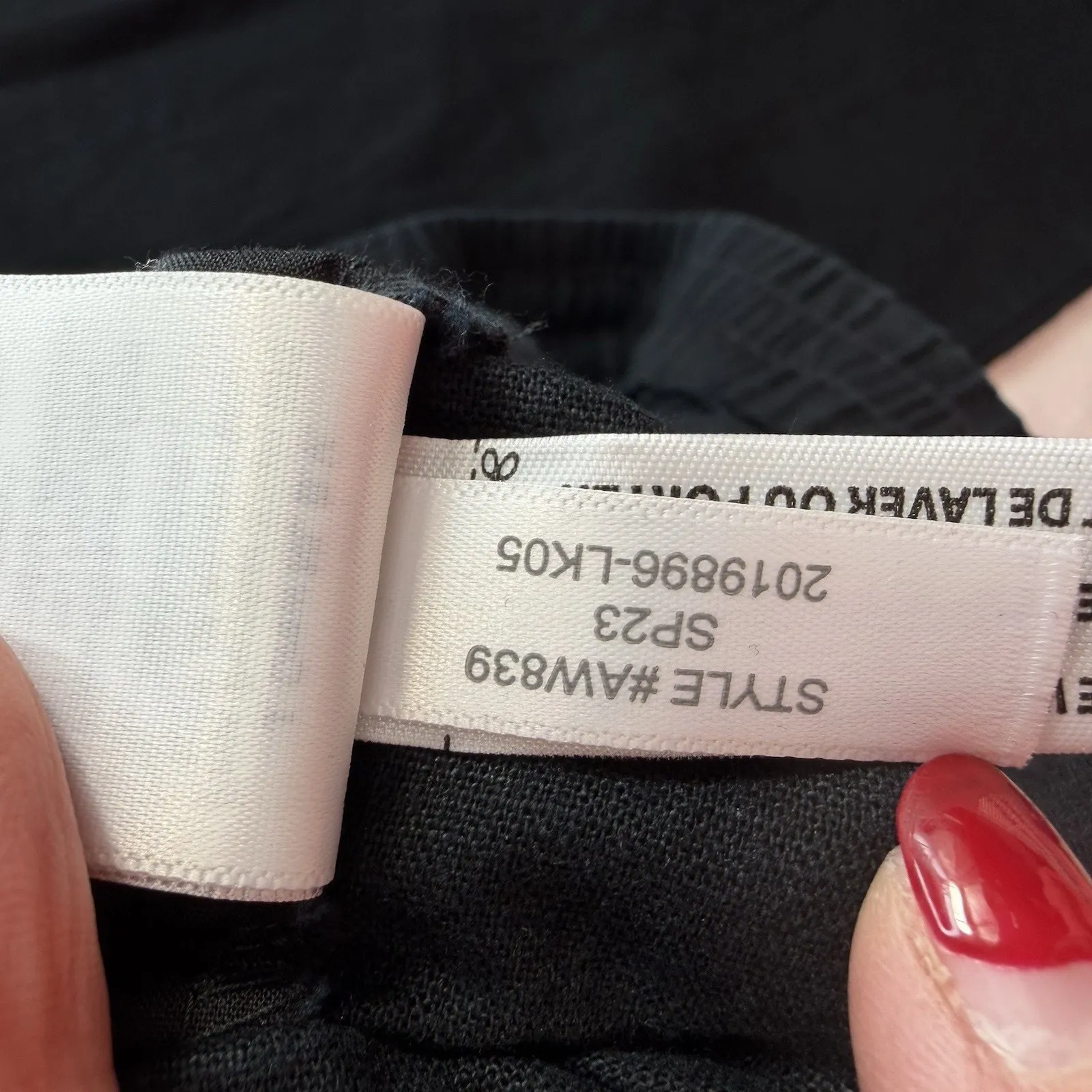 J.Crew Sz 12 Striped Linen Cotton Blend Drawstring Pants Cropped Cuffed Black - Image 8