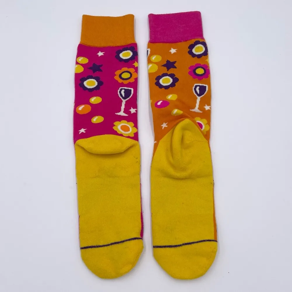 Wine Riesling Pinot Novelty Crew Socks Hallmark Toe of a Kind One Size Unisex - Image 3