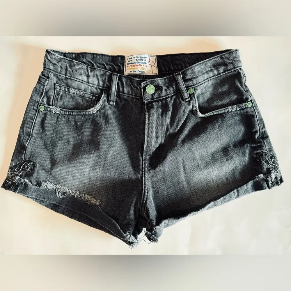 Free People x Sandrine Rose High Waisted Flamingo Pocket Shorts Size 27 - Image 12