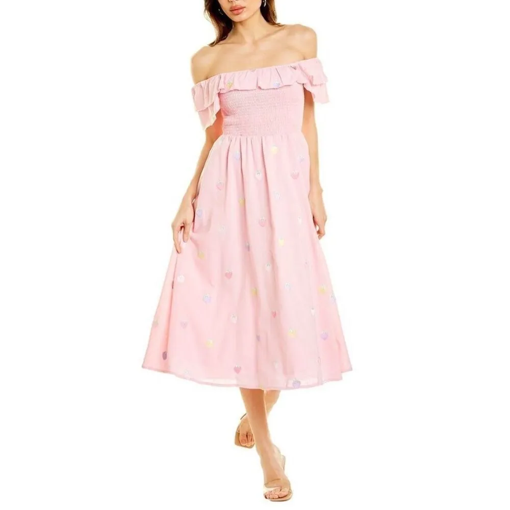 NWOT Olivia Rubin Talia Midi Dress in Pink Size 8 - Image 2