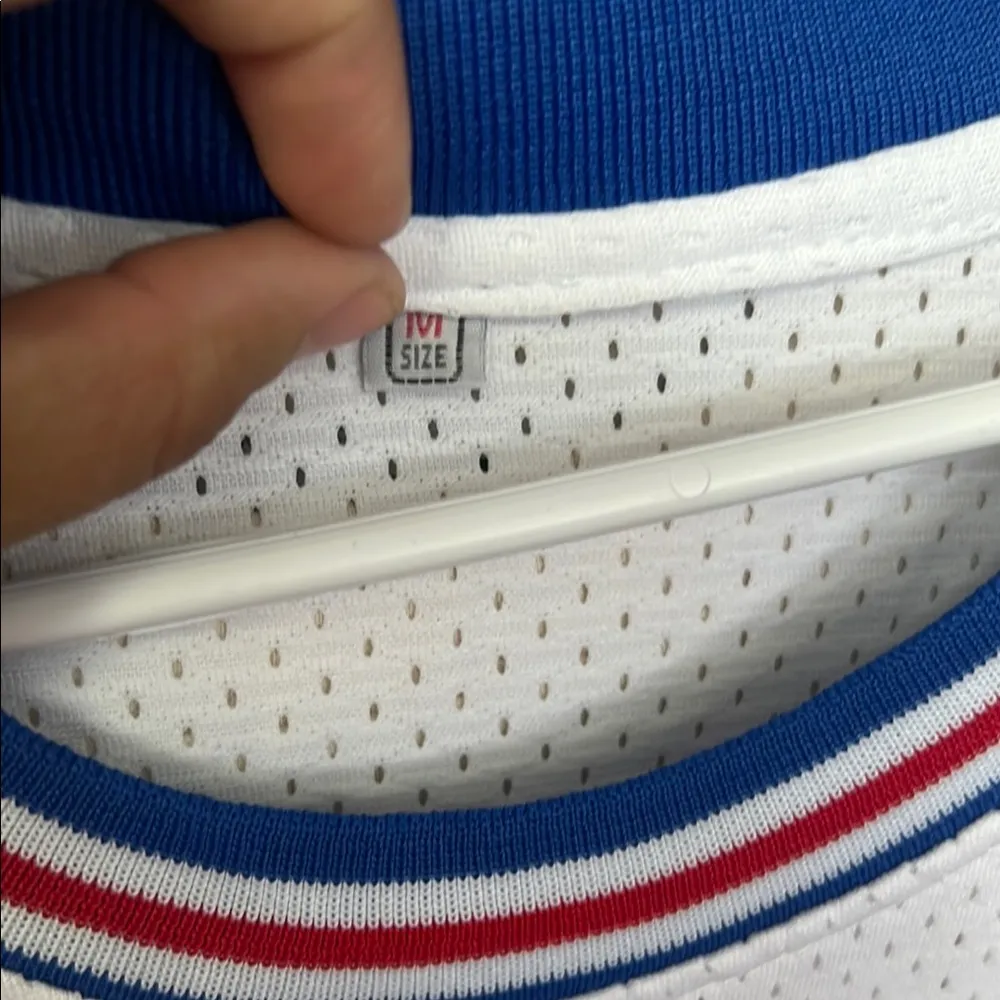 White Tune Squad Basketball Jersey Size M - Image 2