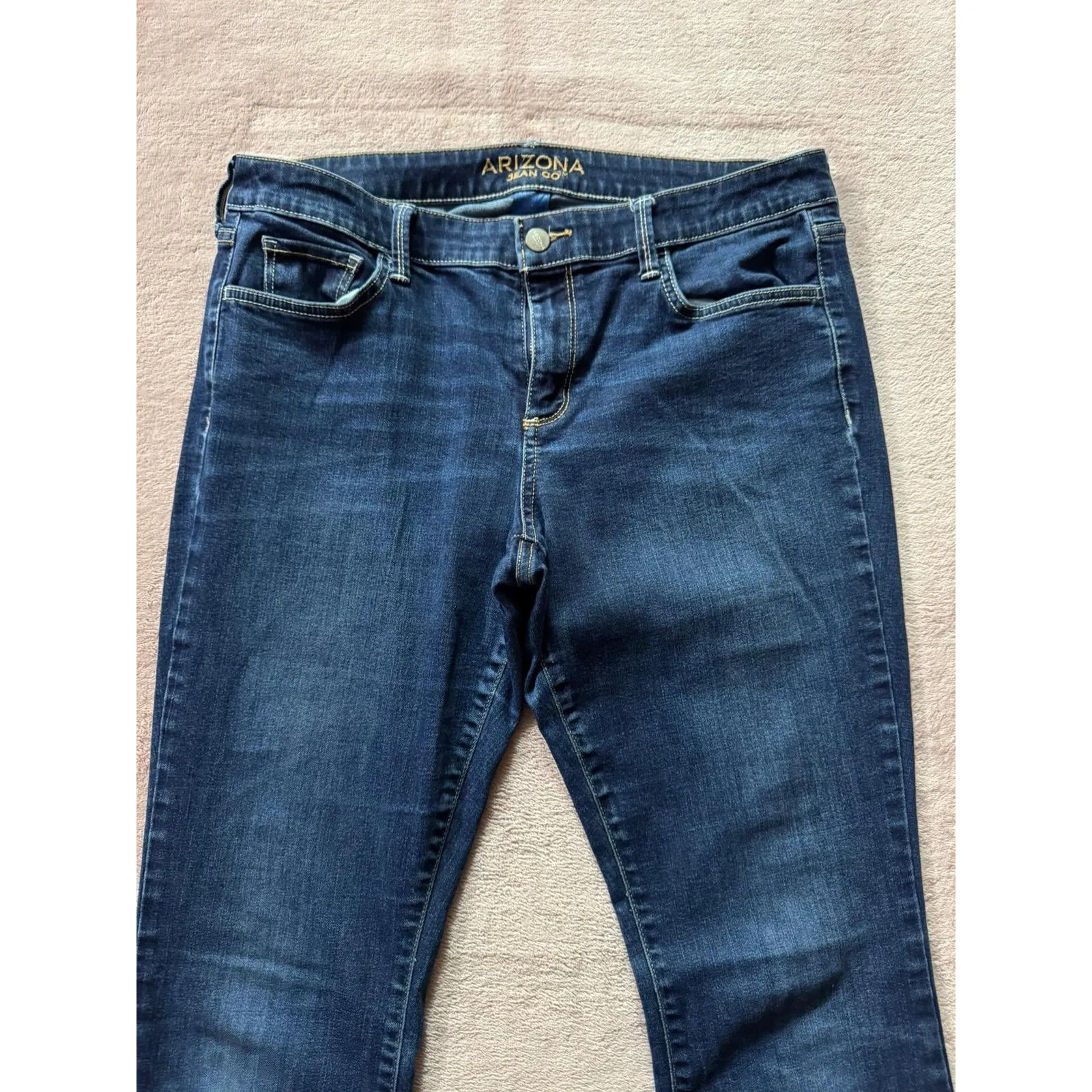 Arizona Jean Co Women's‎ Dark Wash Bootcut Jeans Size 14 Long Denim - Image 2