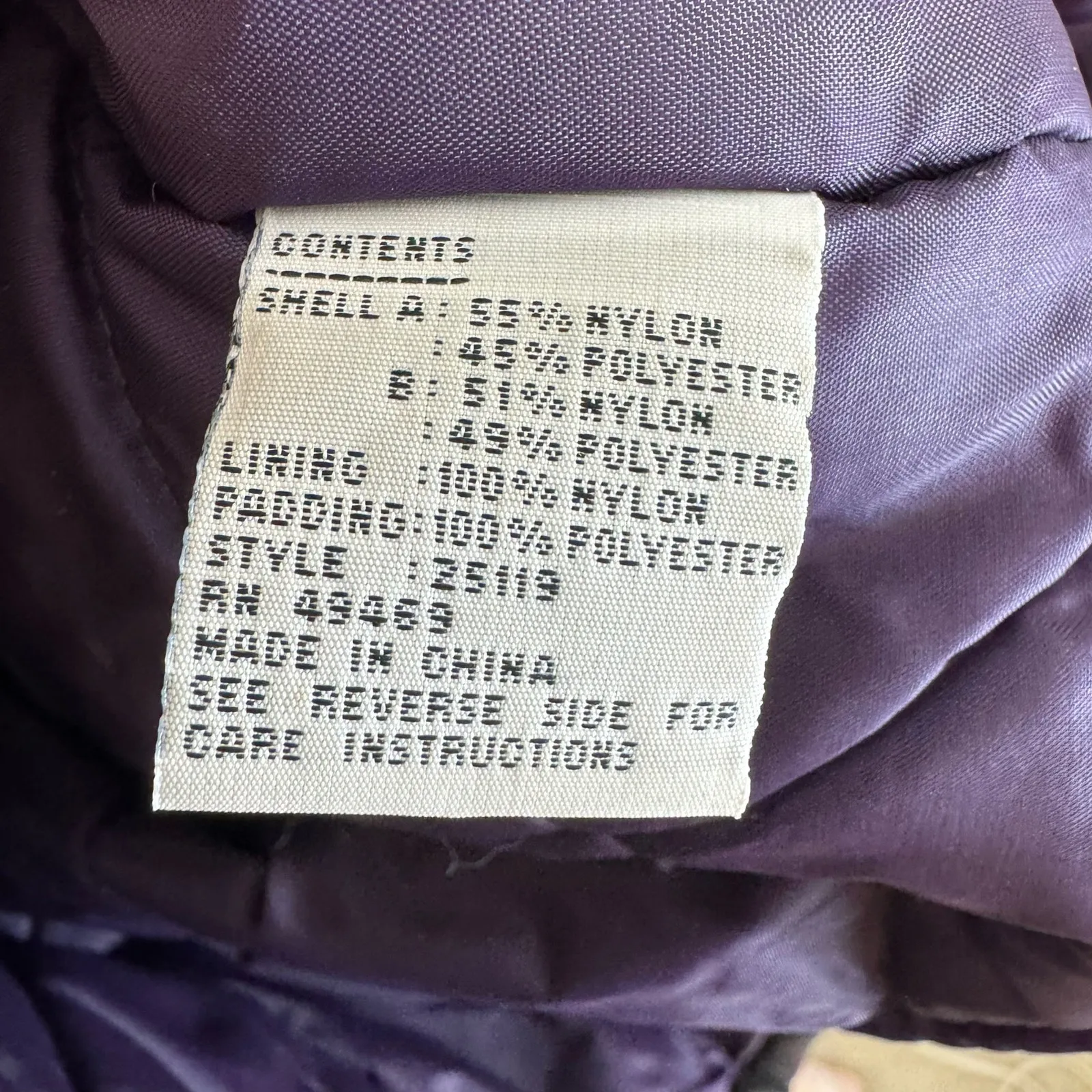 Mulberry Street Vintage Long Padded Shimmery Lined Full Zip Jacket Size S - Image 11