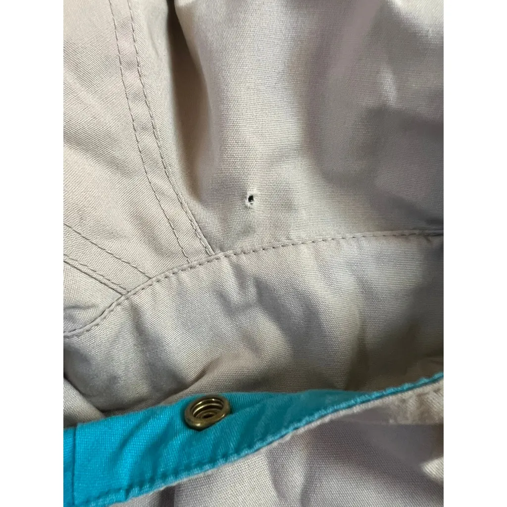 VTG London Fog Khaki Hood  Jacket Size 12 PET Zip and Snap - Image 4