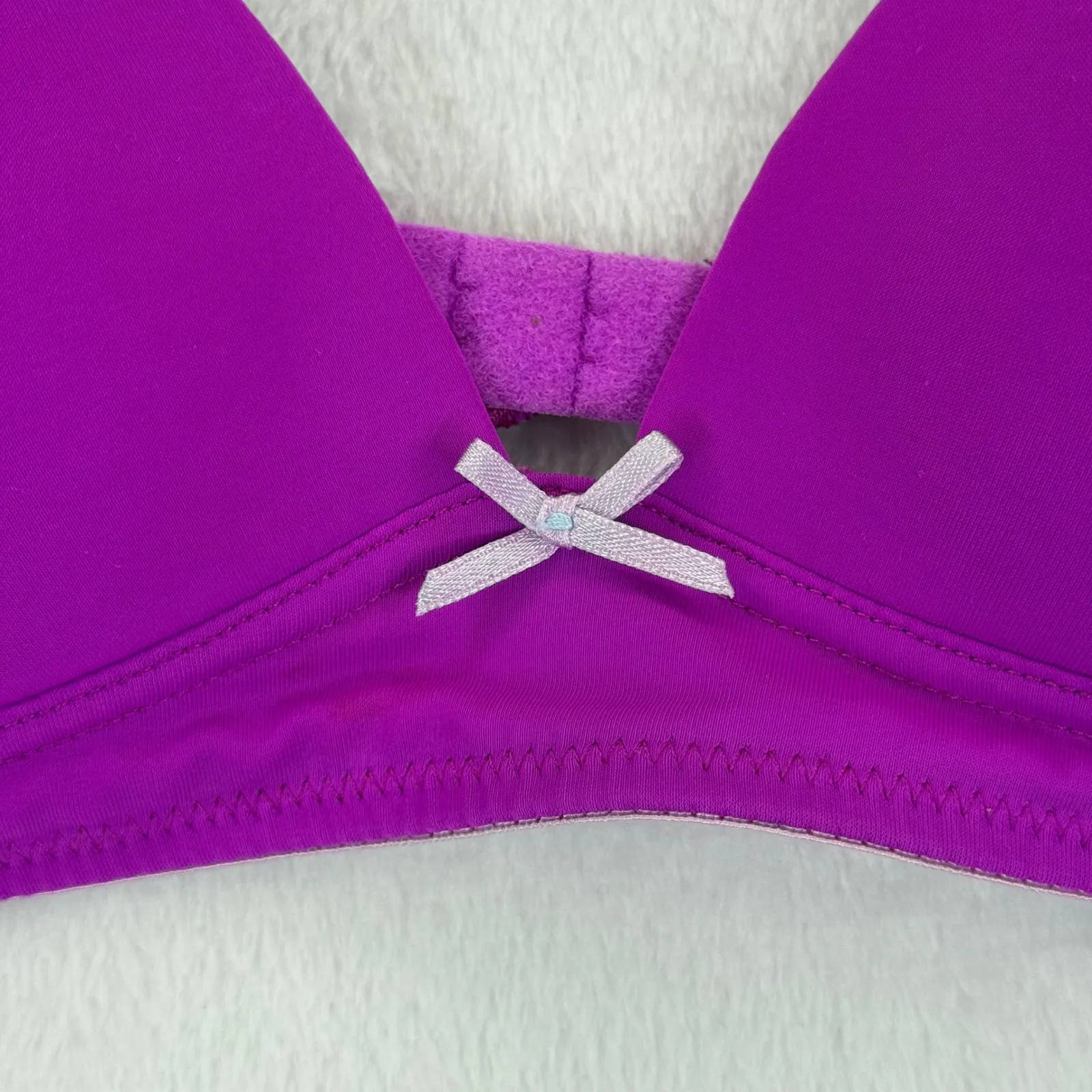 Circo Purple Bra Size 34A Womens‎ Silver Dot Adjustable Straps Padded Lined - Image 2