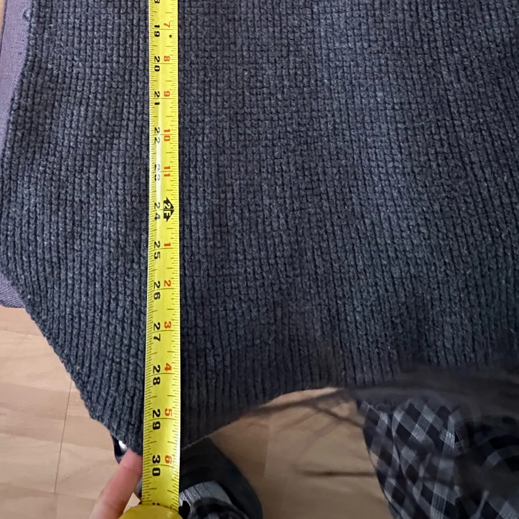 Aritzia Wilfred Free Bianca 100% Merino Wool Turtleneck sweater dress Dark Grey - Image 9