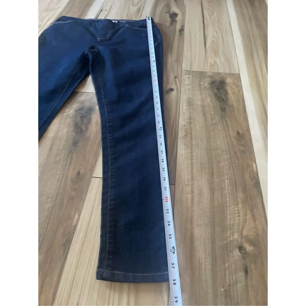 BASIC EDITIONS CLASSIC PULL ON SLIM FIT WOMENS JEANS SIZE S/C Blue - Image 8