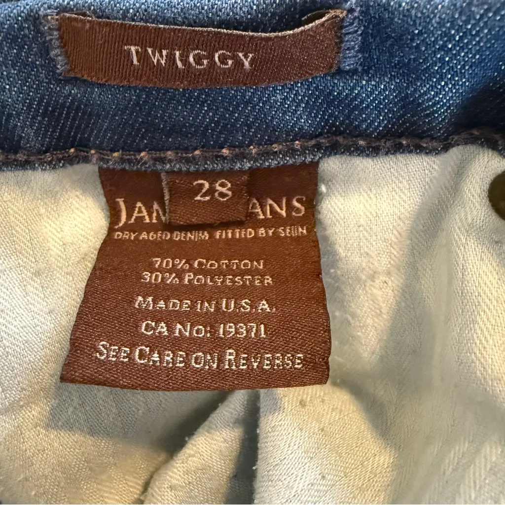 James Jeans  Twiggy Ankle 4 pockets Size 28 - Image 10