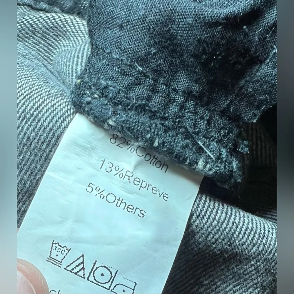 Princess Polly Women's Black Wide Leg Denim Jeans,Slit Cuffs,Size US 4 - Image 8