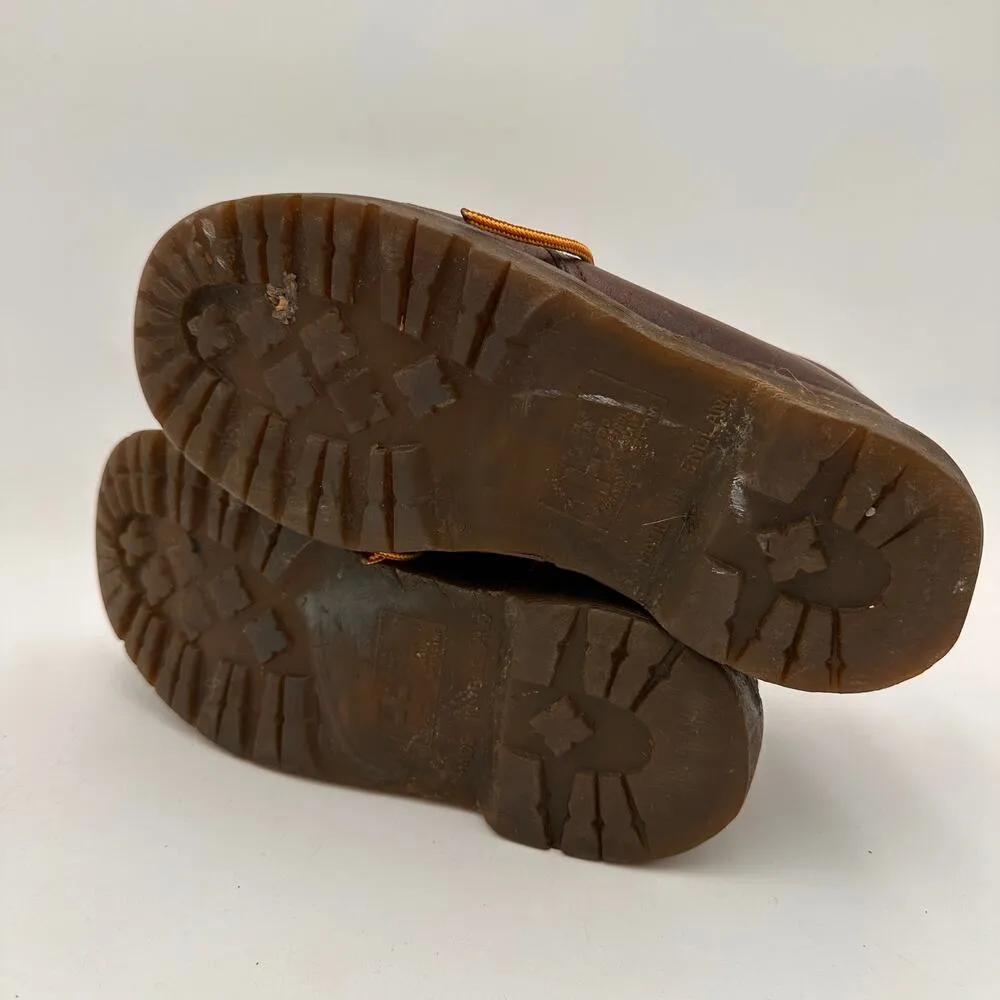 Dr. Doc Martens 8057 Vintage Leather Brown Lace-Up Eye Ankle Boots Shoes Size 9 - Image 9