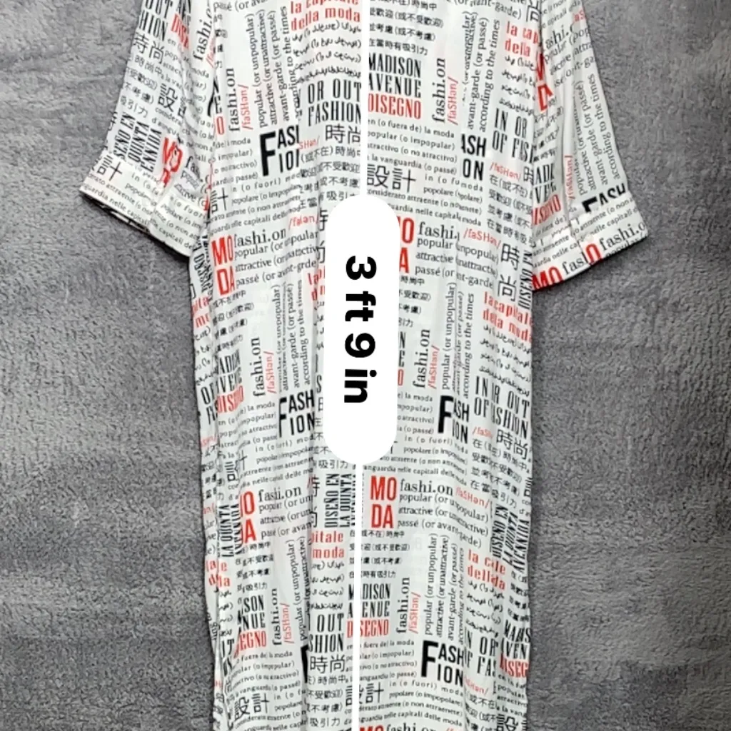 New With Tags 7th Avenue Design Studio NY&C Shirt Dress Women’s Large White Red - Image 8