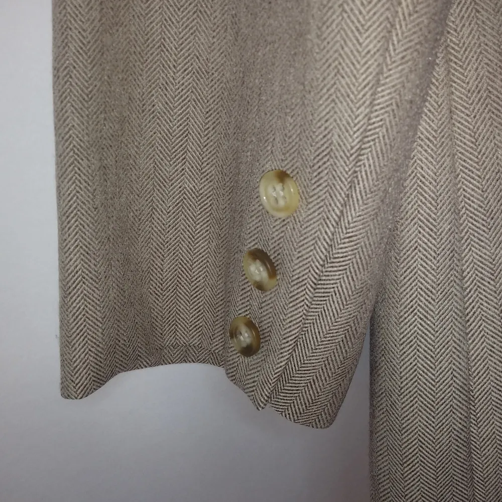 Larry Levine 14W Beige Lined Skirt Suit Plus - Image 10