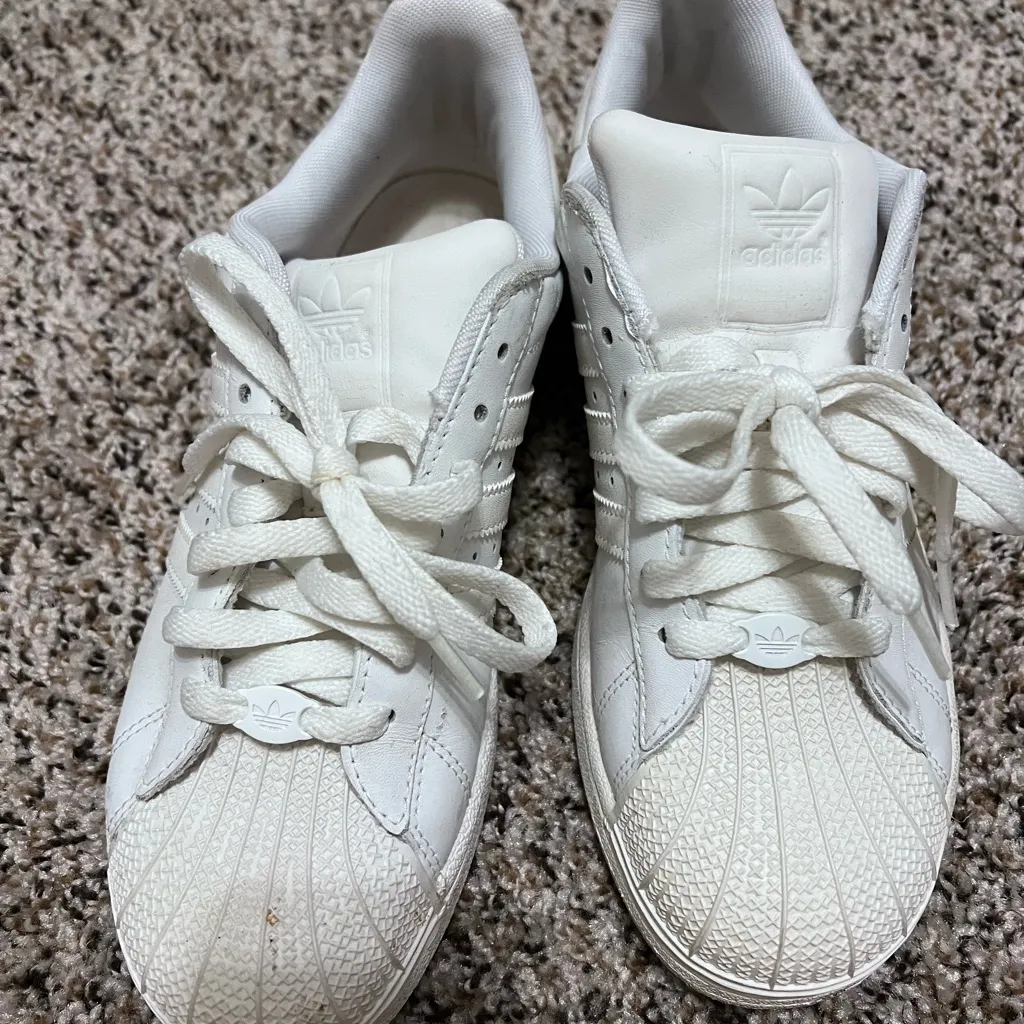 White Adidas Superstar sneakers - Image 3