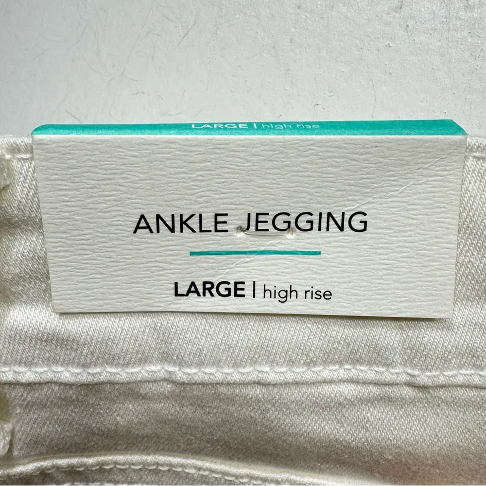 Off white High Rise Ankle Jeggings by M Jeans Maurice’s Rolled Hem Curvy - Image 7