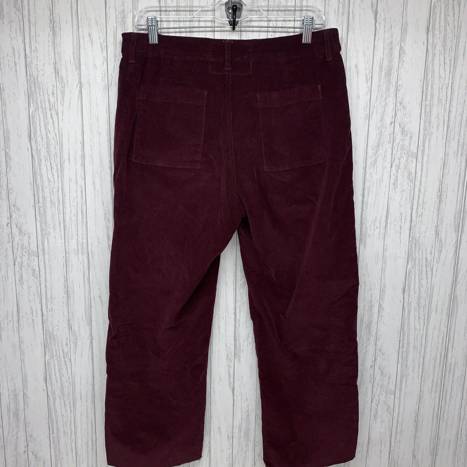 Womens Size 12 Frank & Eileen Kinsale Maroon Velvet Pants EUC - Image 5