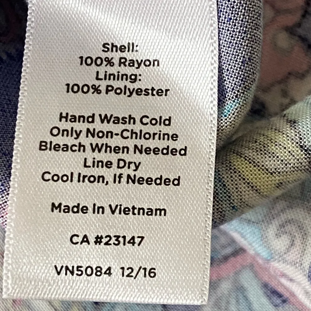 Talbots Vibrant Paisley Maxi Dress - Blue and Pink Boho, Resort, Vintage Inspo - Image 4