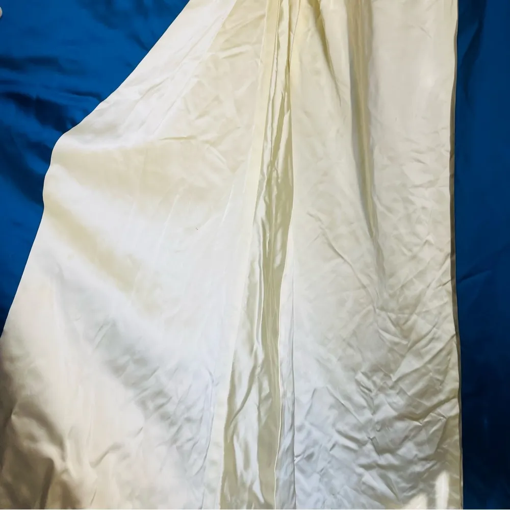 Vintage Handmade Embellished Cloak Coat Royal Blue Size M - Image 13