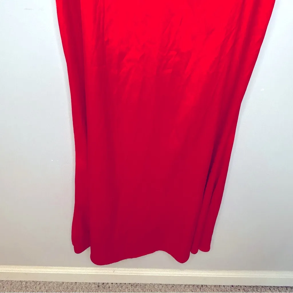 The House of Retro London Red Satin Slip Dress Size undefined - Image 5