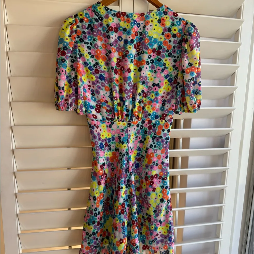 Staud Mini Milla Dress size 4 Blue - Image 6