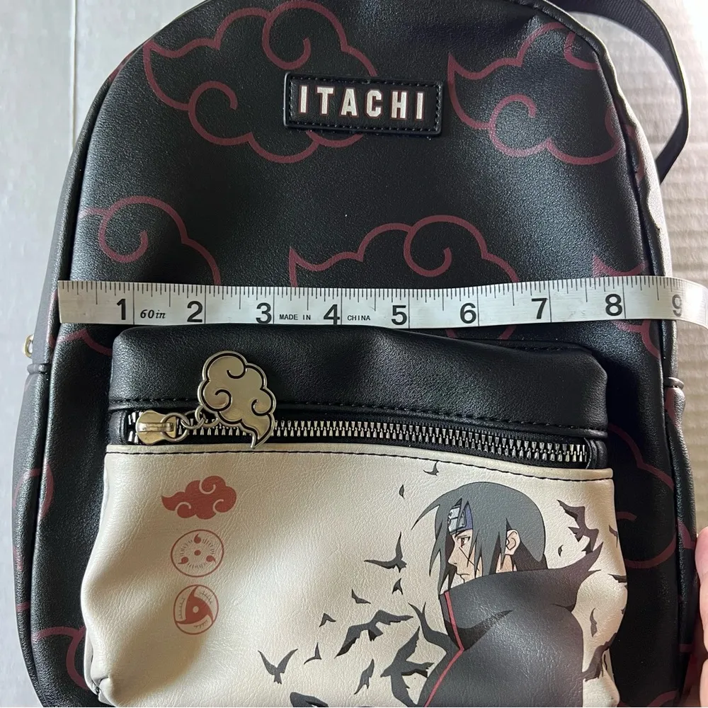 Naruto Shippuden Itachi Akatsuki Mini Backpack Black - Image 11