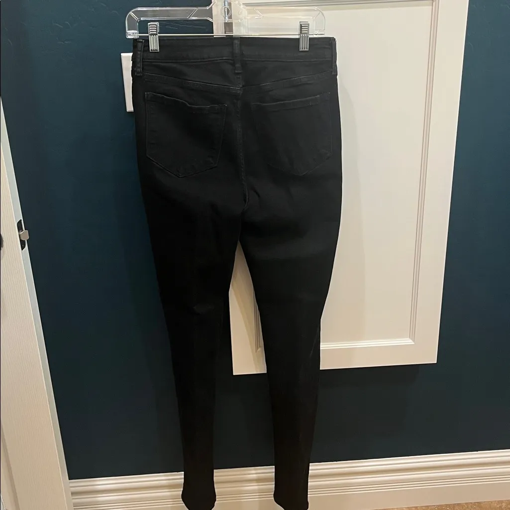 Old Navy Rockstar midrise skinny black jeans - Image 2