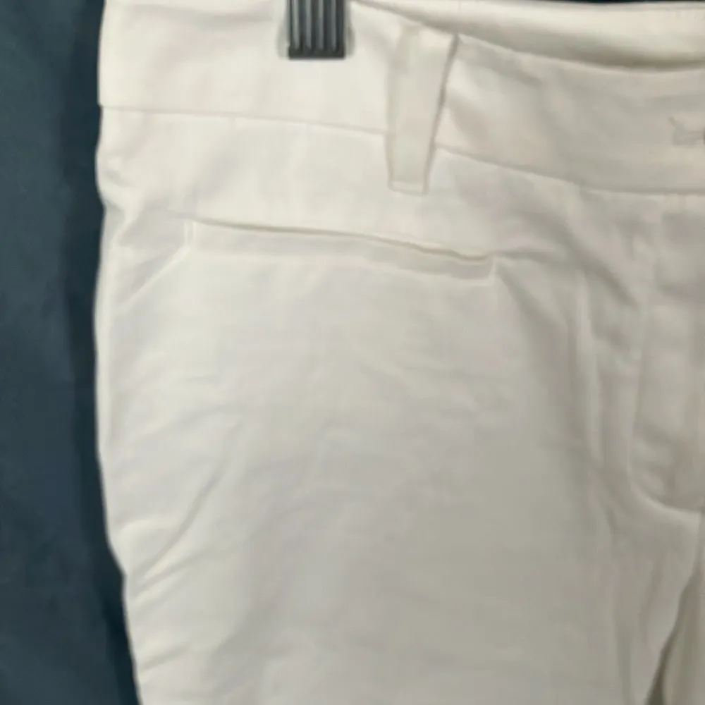 Ann Taylor Petite: White Mid Rise “The Crop” Pants- cotton blend- 8P - Image 4