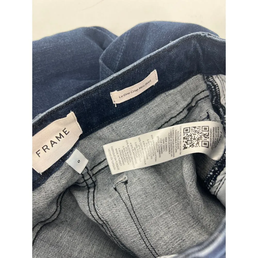 Frame Le One Crop Mini Boot Jeans in Keller - Image 8