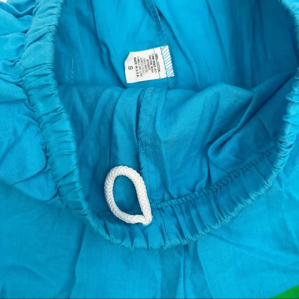 VINTAGE Shorts Blue L.A. California Cotton Long Bermuda Made in USA Size Small - Image 6