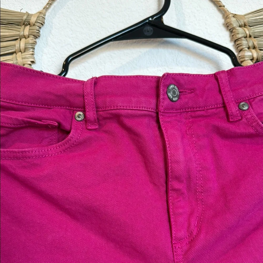 LOFT Pink Ankle Cropped Jeans - Image 6