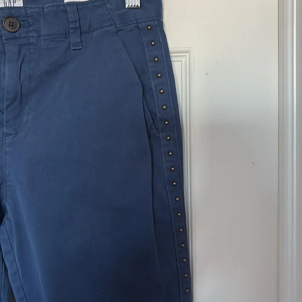 GAP Blue Petite Girlfriend Chino Pants - Image 3