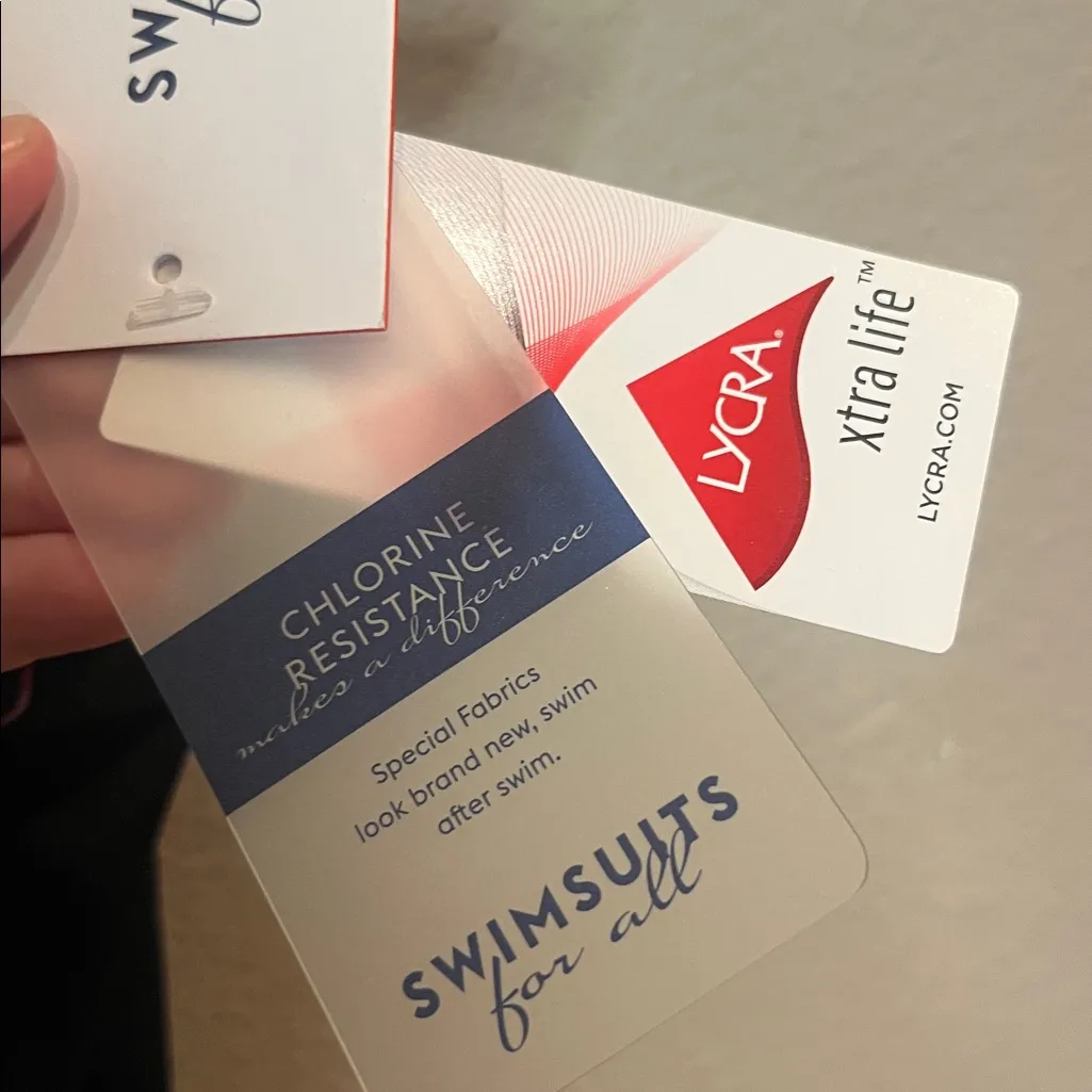 New Swimsuits For All Women’s One Piece High Neck Swimsuit Black Floral Size 20 - Image 5