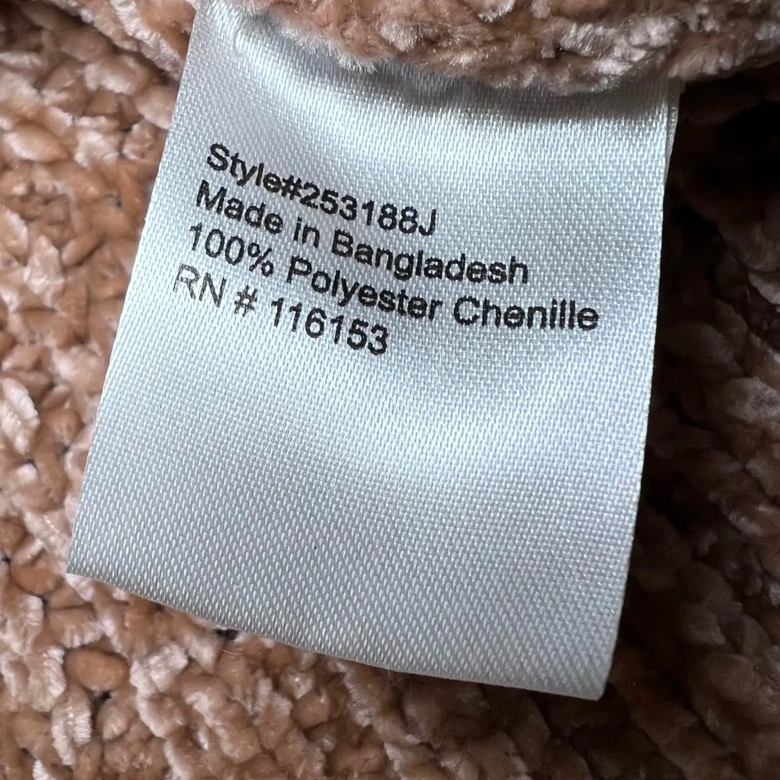 Poof Apparel Chenille Turtleneck Sweater Womens Small Multicolor Striped Cozy - Image 6