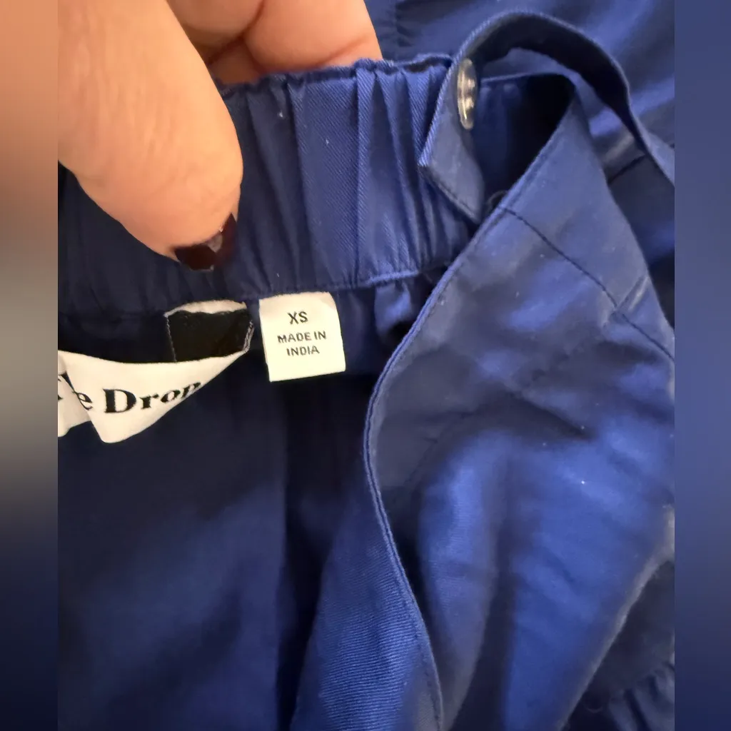 The Drop Women's Britt Tiered Maxi Tent Dress SIZE X SMALL Navy Blue - Image 10