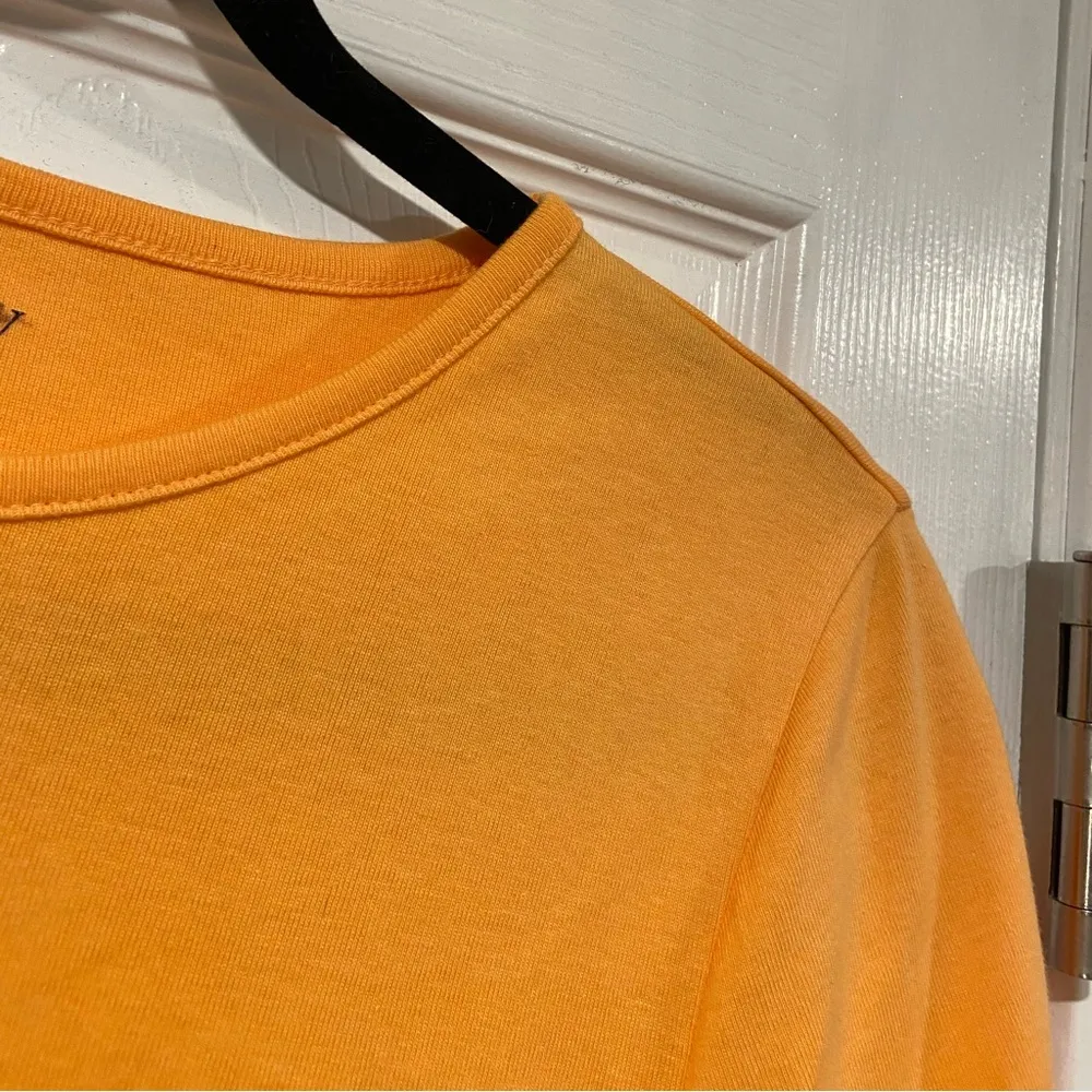 NWOT J. Crew Size M Perfect Fit Tee Shirt Short Sleeve Cotton Crew Orange - Image 3