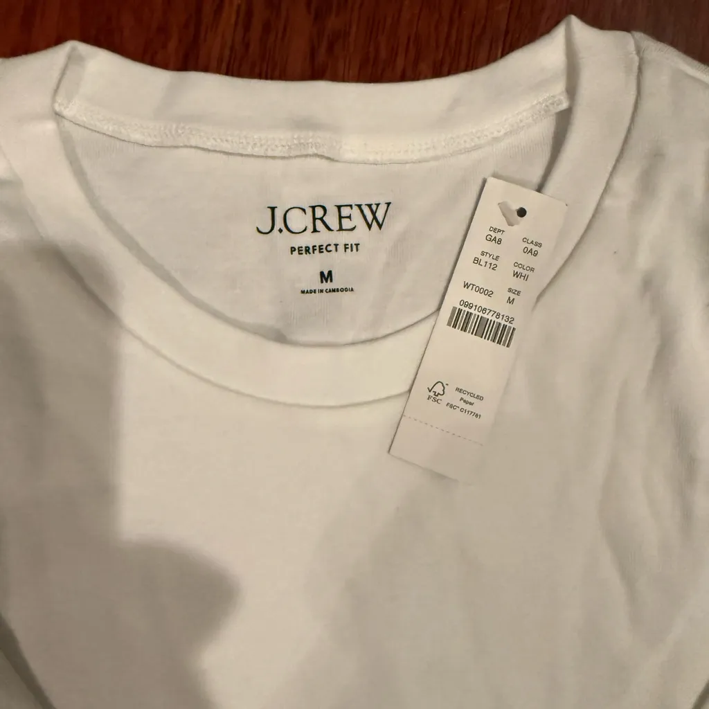 J.Crew Perfect Fit White long sleeve - Image 2
