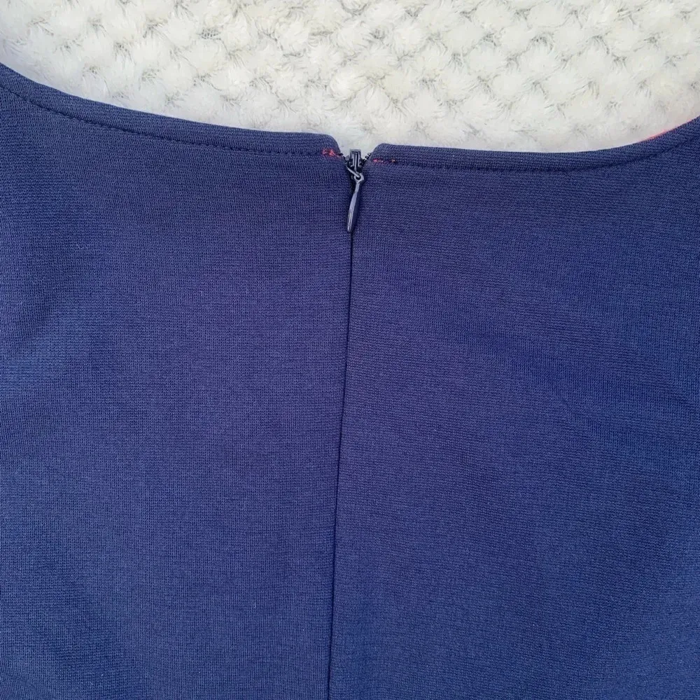 Boden Navy flowy dress sz 4 office business casual wedding guest minimalist Blue - Image 10