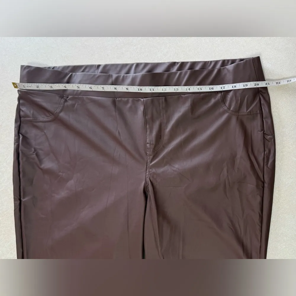 Torrid Women's Full Length Signature Waist Faux Leather Slim Boot Legging Sz 3X - Image 13