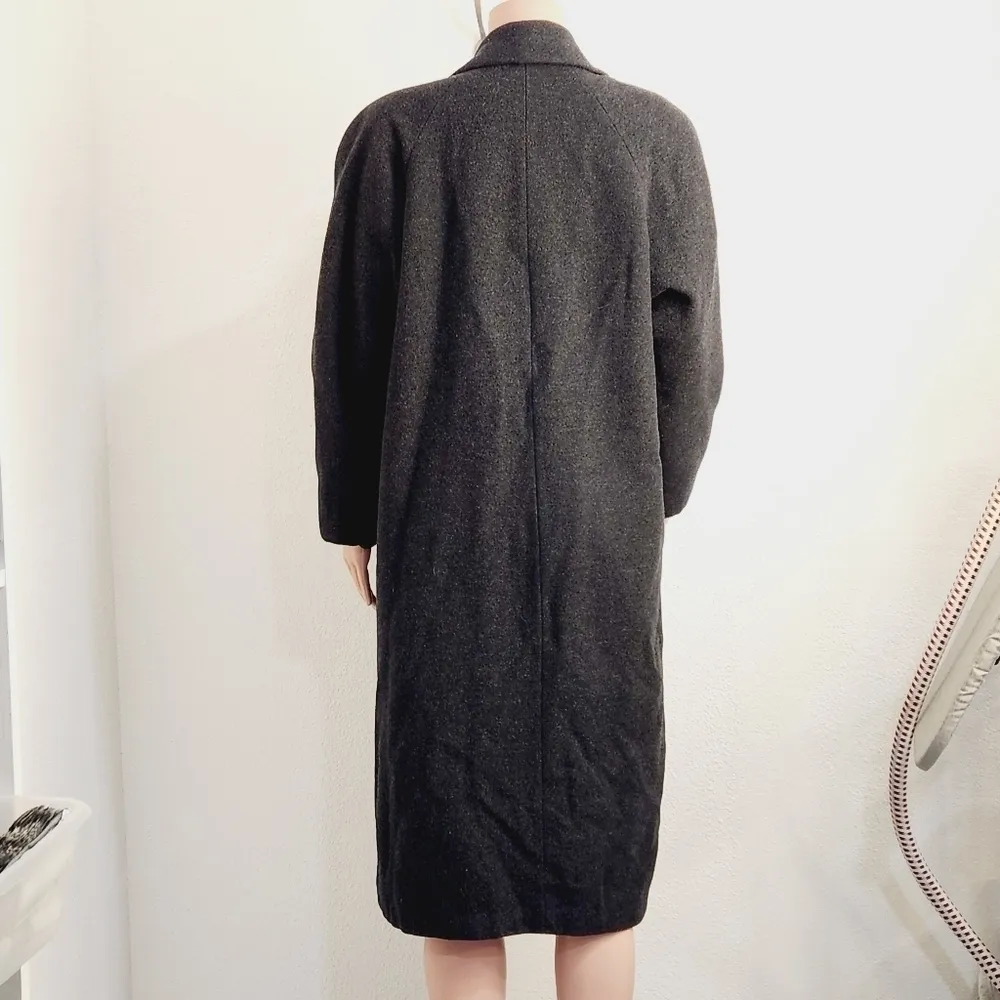 WORTHINGTON Grey Wool Blend Long Coat Size: 12P - Image 7
