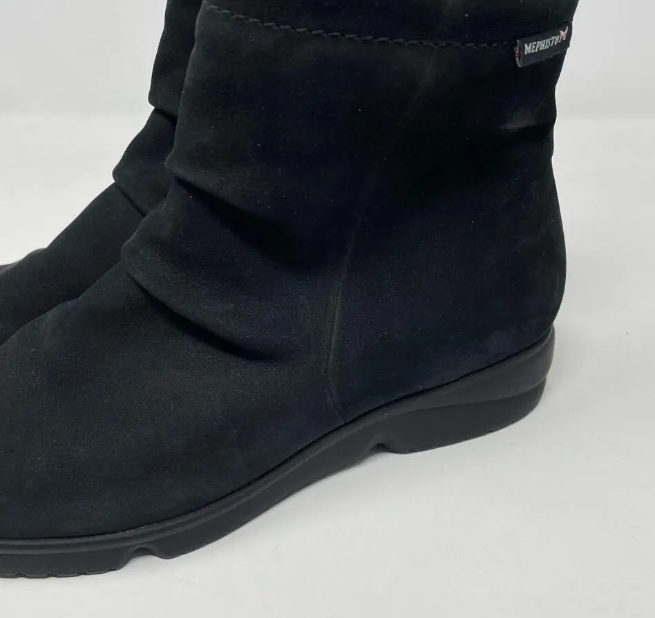 Mephisto Rezia Black Leather Slouchy Low Heel Comfort Ankle Boots womens 6 new - Image 7